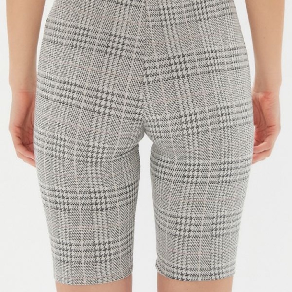 UO Plaid High-rise Bike Short